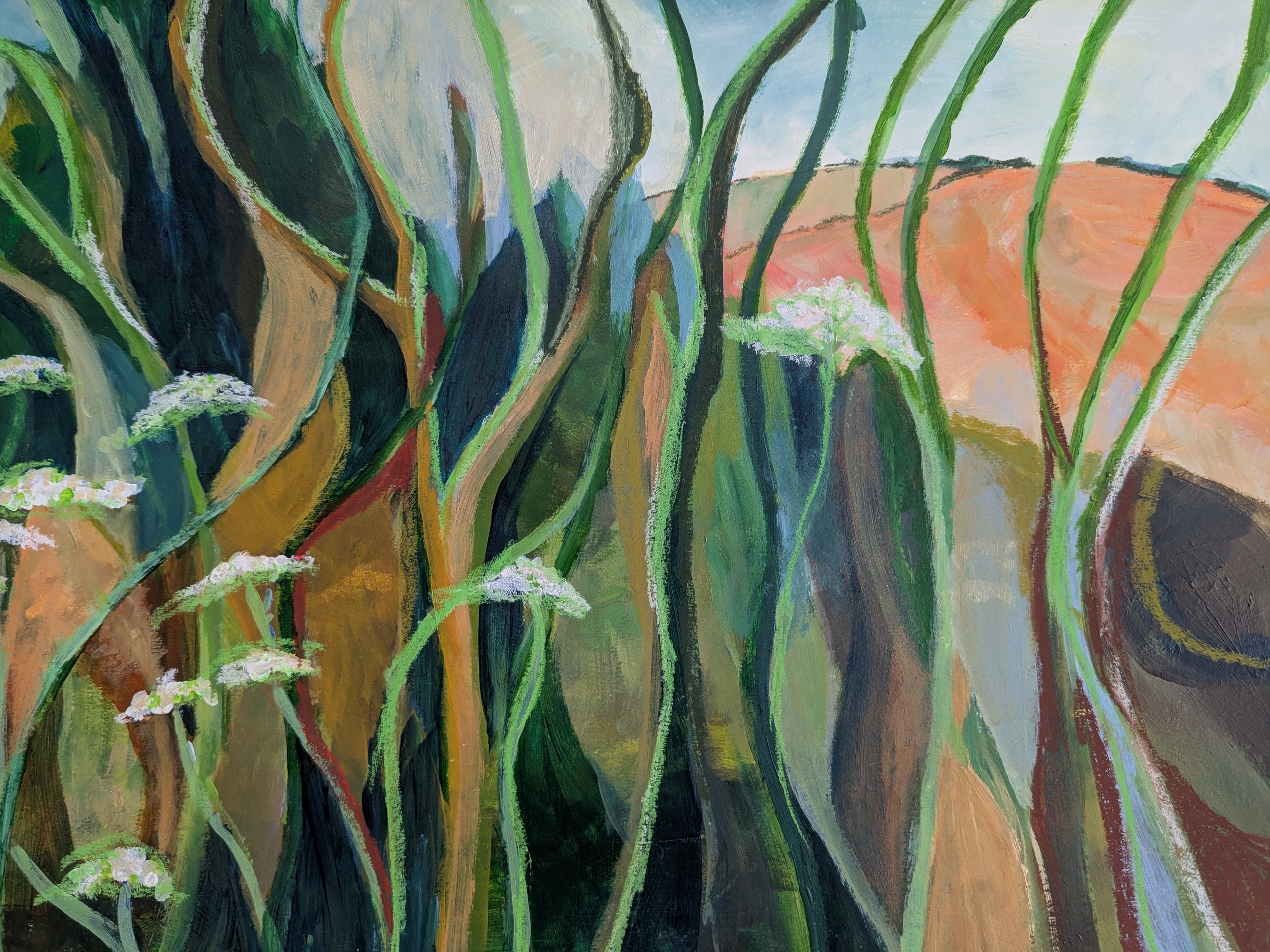 Sarah Roebuck is a contemporary artist working in acrylics, watercolour and gouache.